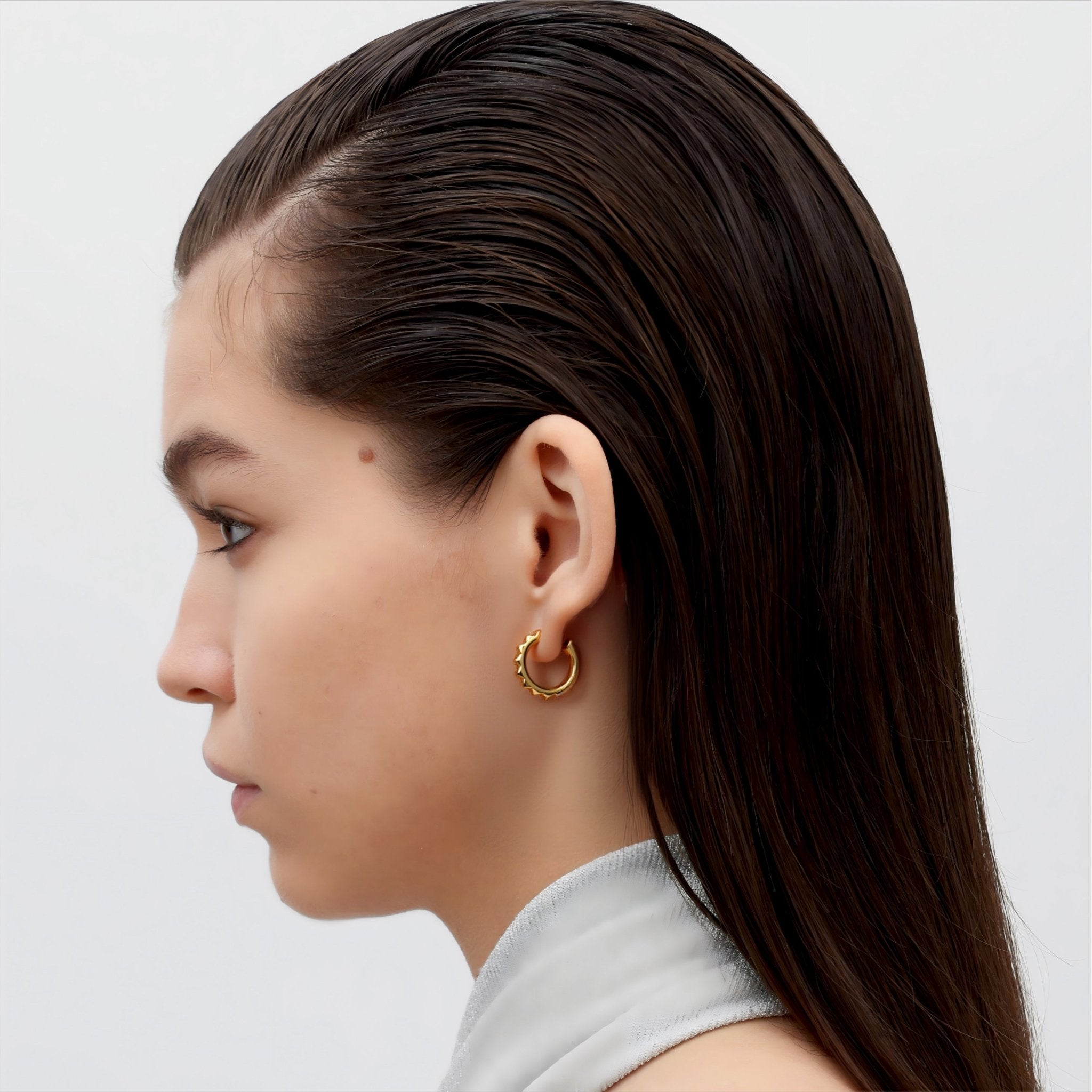 RSNY diamond pattern earrings - R2024B