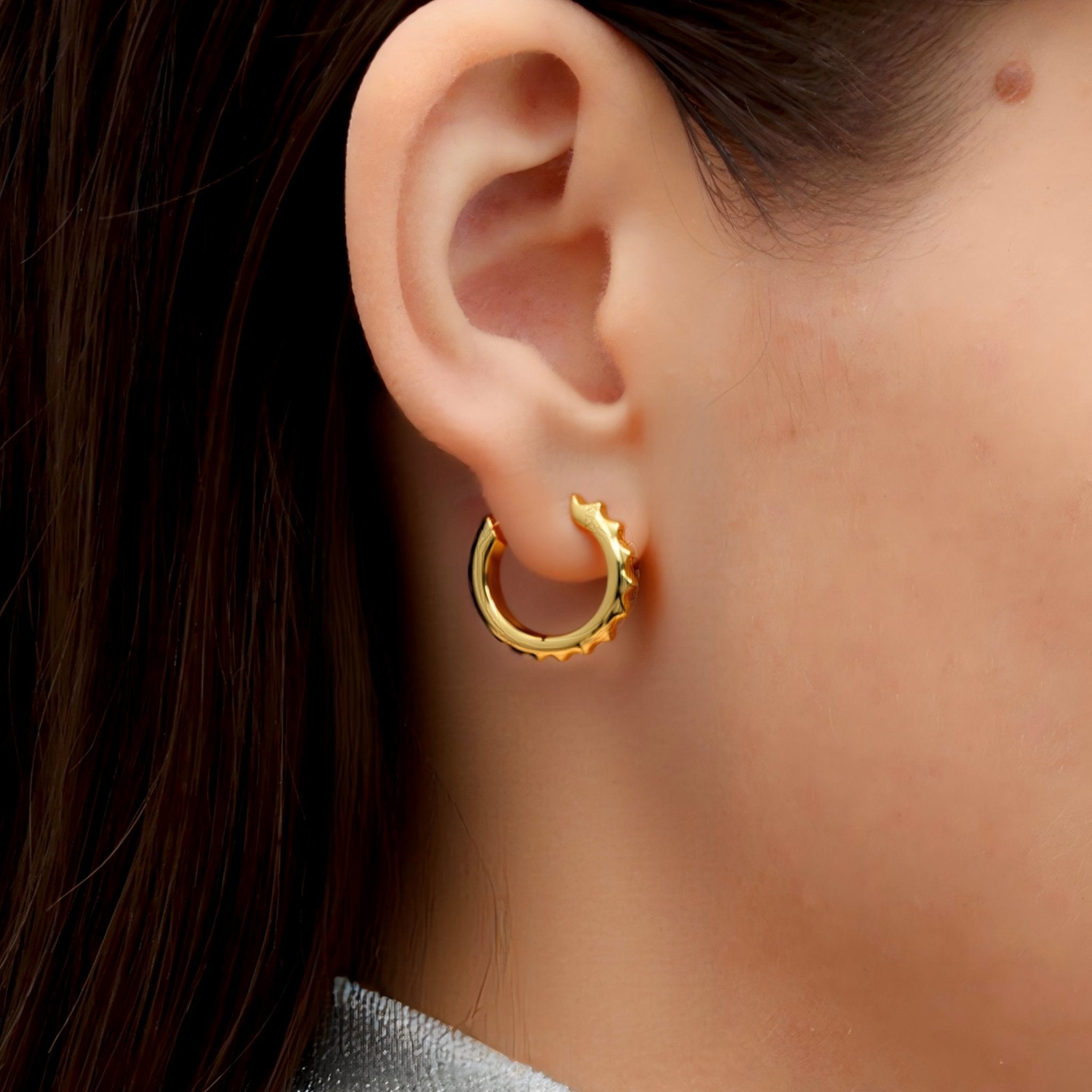 RSNY diamond pattern earrings - R2024B