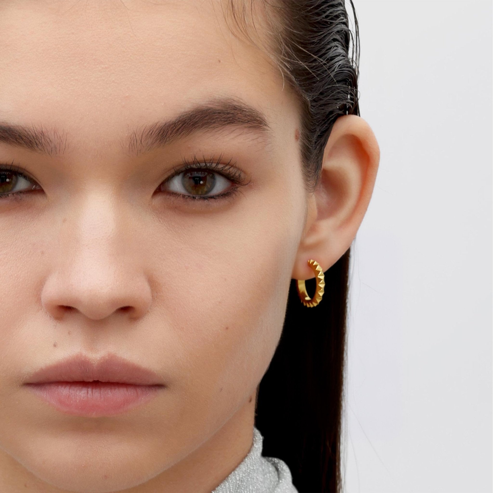 RSNY diamond pattern earrings - R2024B