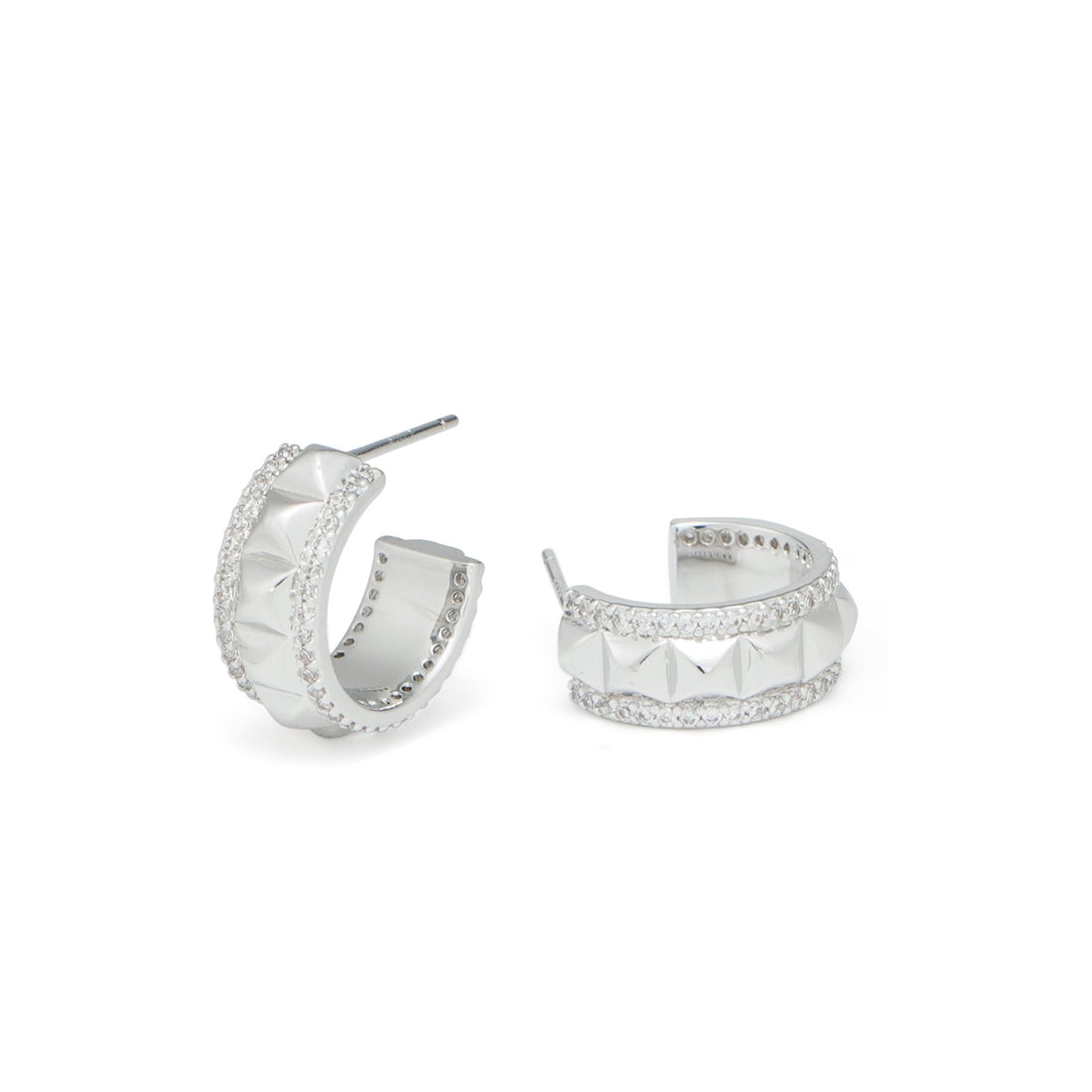 RSNY diamond pattern earrings - R2098A