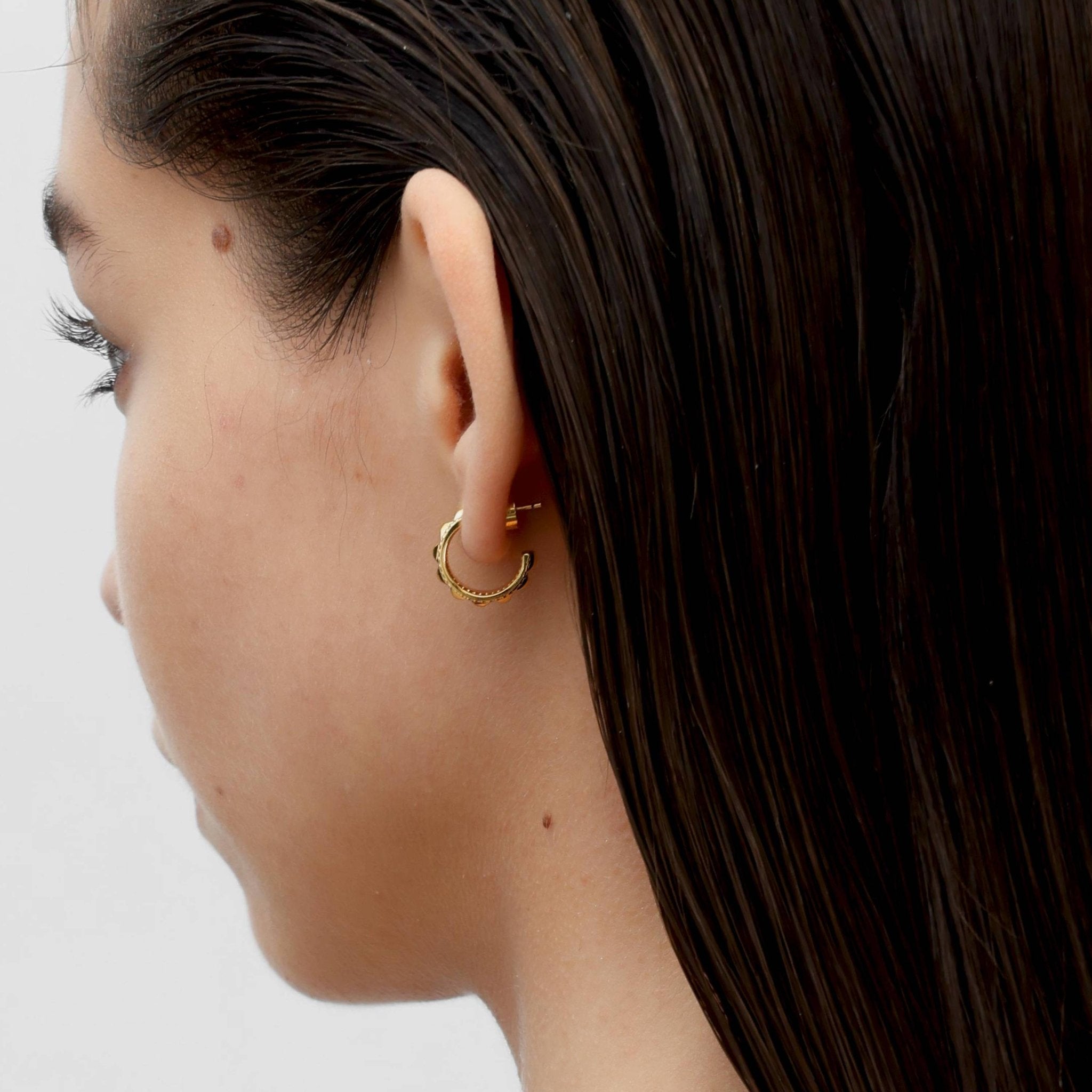 RSNY diamond pattern earrings - R2098B