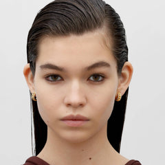 RSNY diamond pattern earrings - R2098B