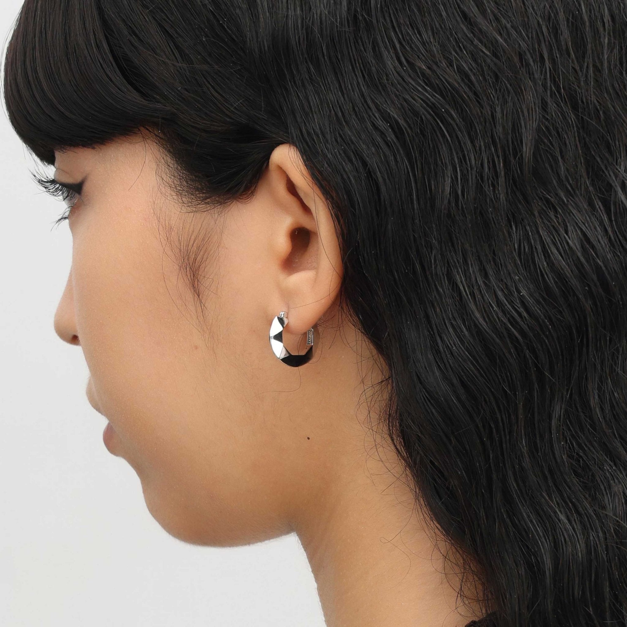 RSNY diamond pattern earrings - R2107A