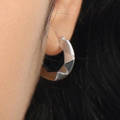 RSNY diamond pattern earrings - R2107A