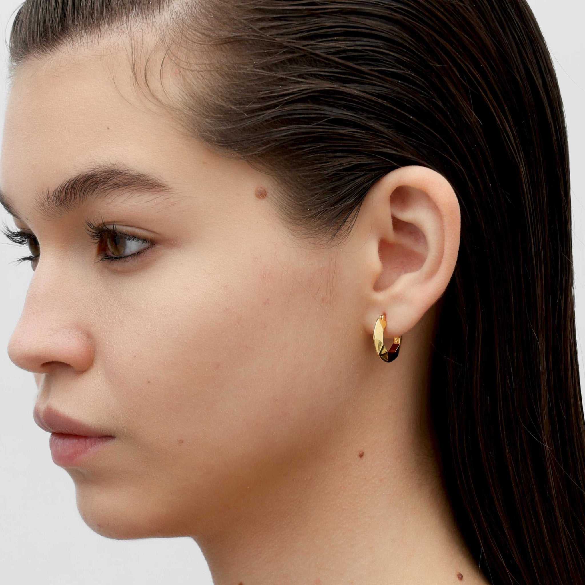 RSNY diamond pattern earrings - R2107B