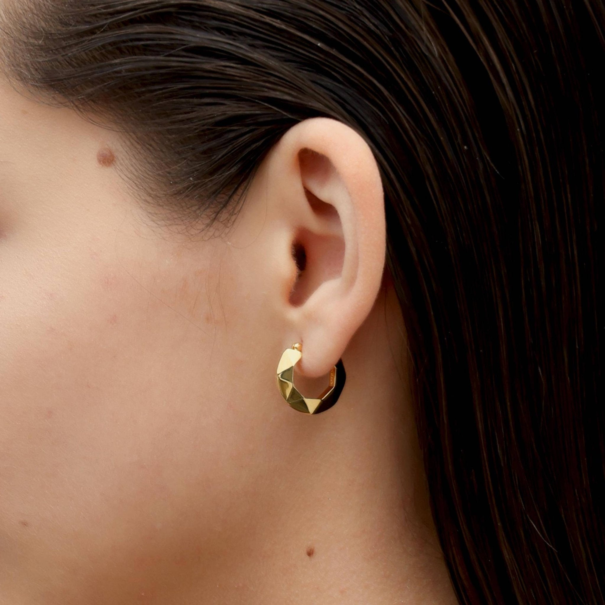 RSNY diamond pattern earrings - R2107B