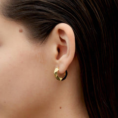 RSNY diamond pattern earrings - R2107B