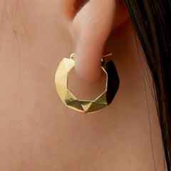 RSNY diamond pattern earrings - R2107B