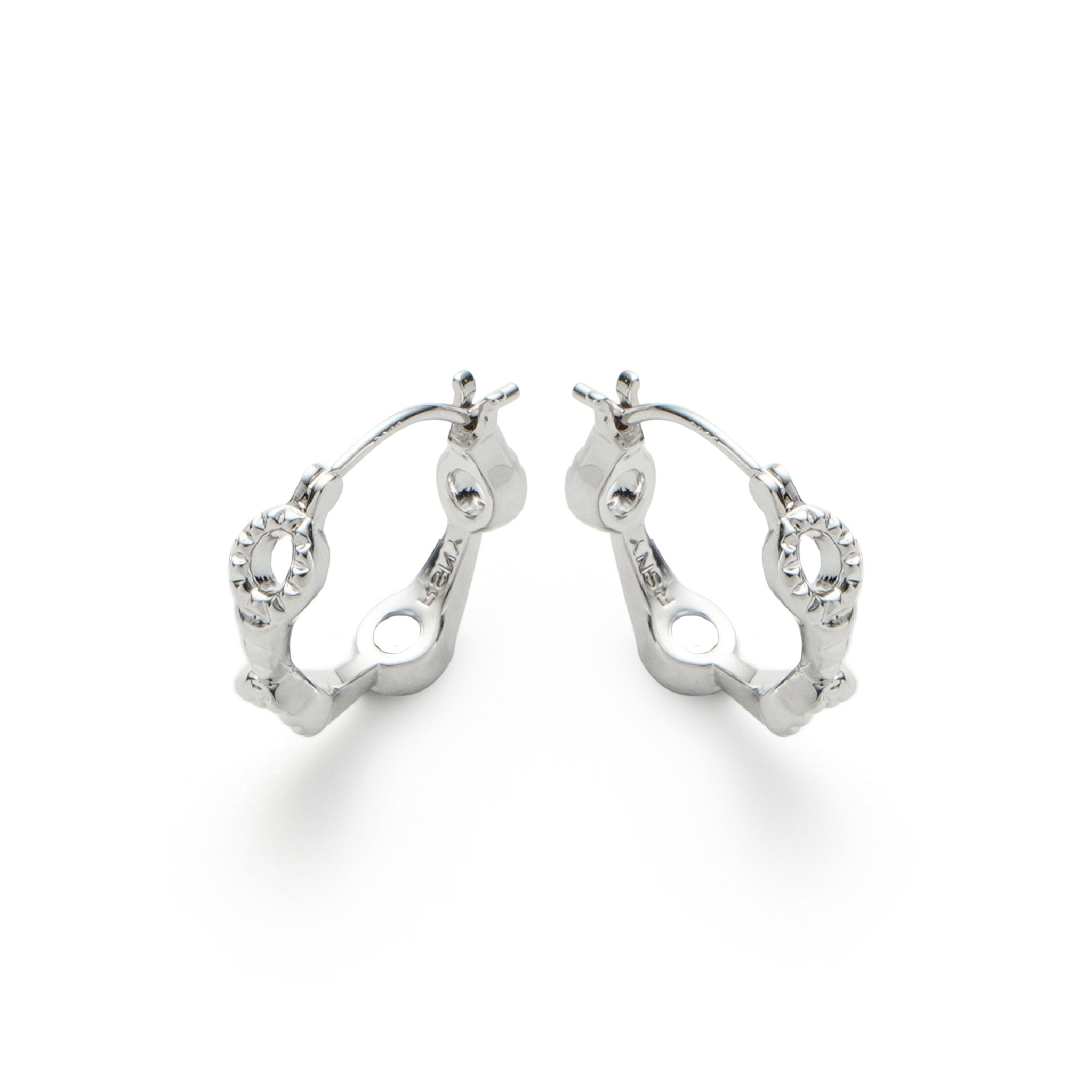 RSNY diamond pattern earrings - R2109A