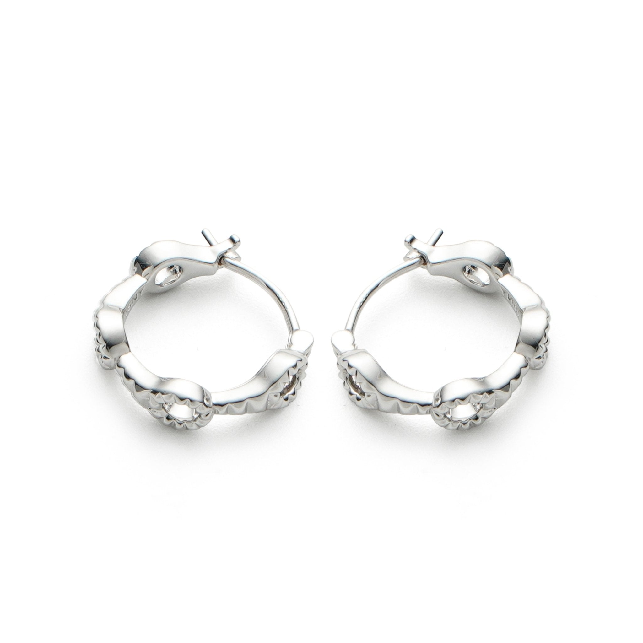 RSNY diamond pattern earrings - R2109A