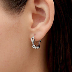 RSNY diamond pattern earrings - R2109A