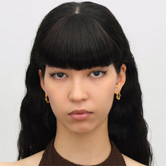 RSNY diamond pattern earrings - R2109B