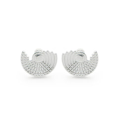RSNY diamond pattern retro stud earrings - R2162A