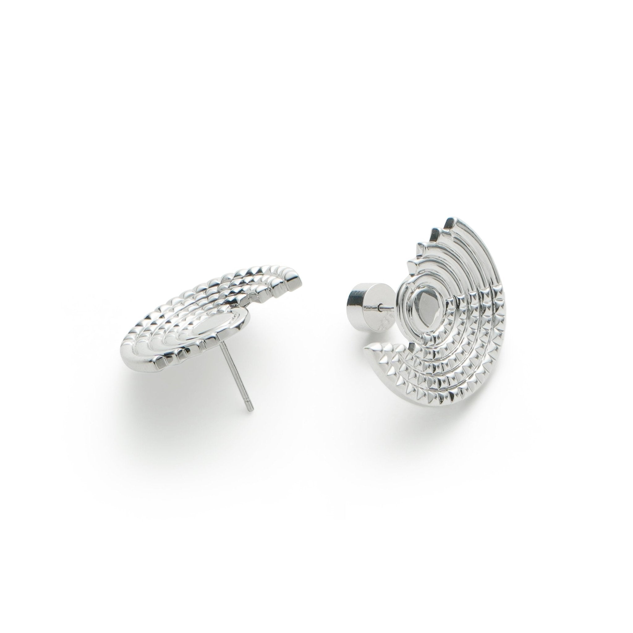 RSNY diamond pattern retro stud earrings - R2162A