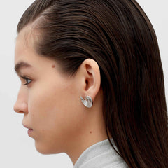 RSNY diamond pattern retro stud earrings - R2162A