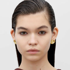 RSNY diamond pattern retro stud earrings - R2162B