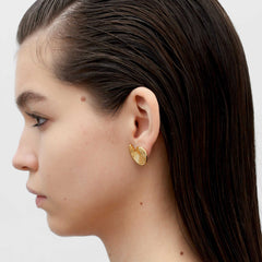 RSNY diamond pattern retro stud earrings - R2162B