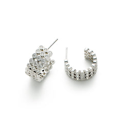 RSNY diamond shaped earrings - R1789A