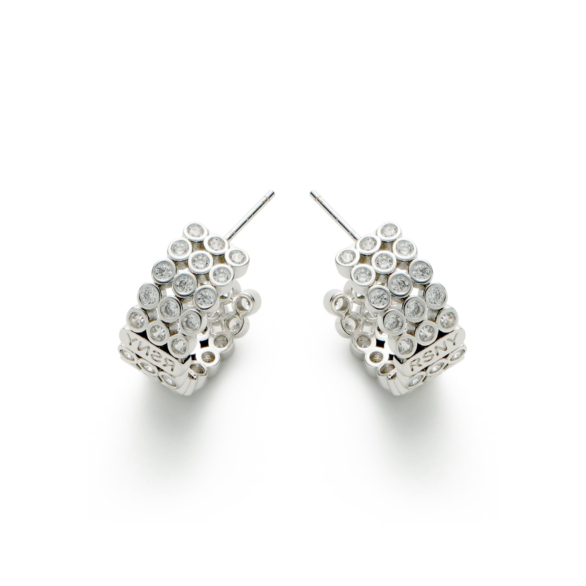 RSNY diamond shaped earrings - R1789A