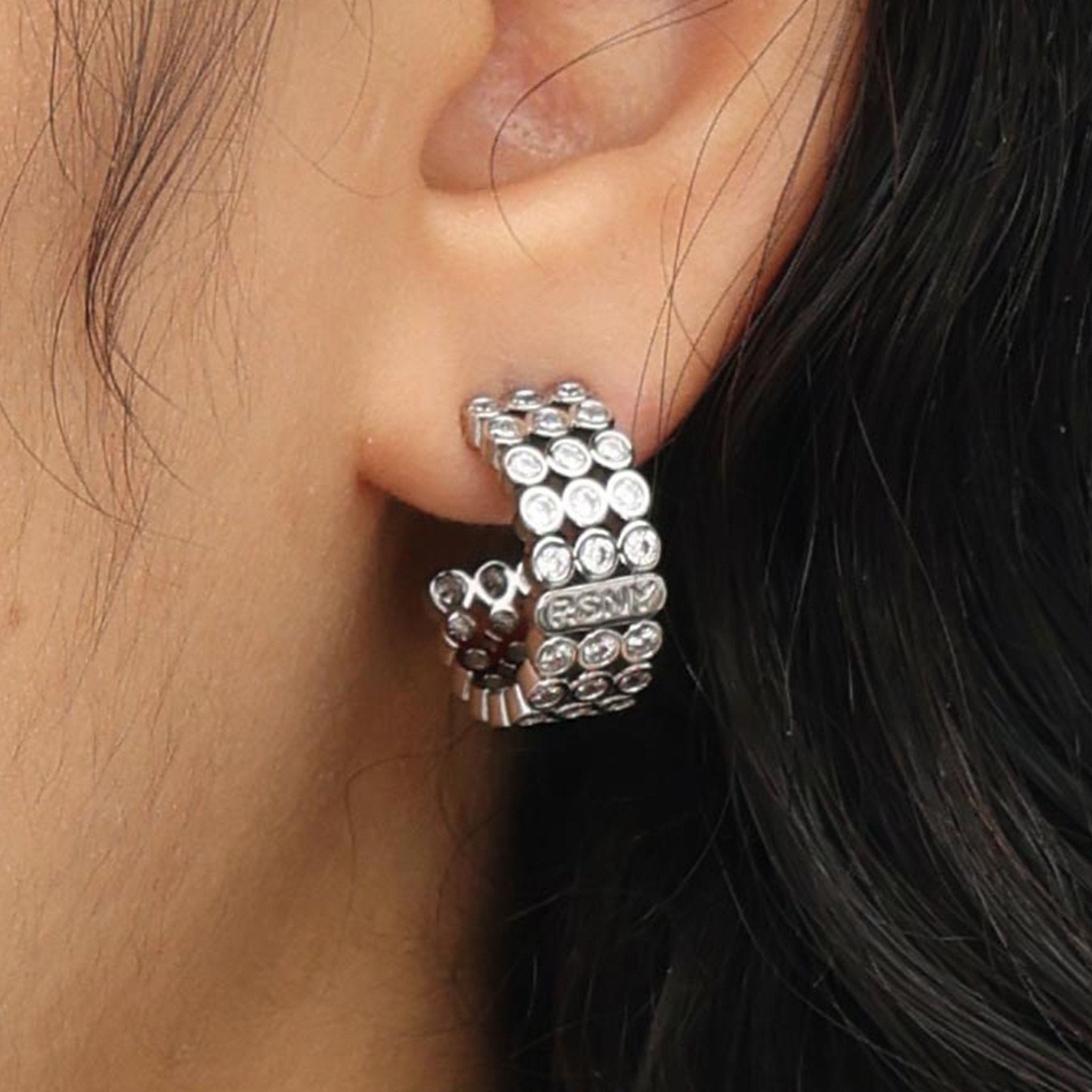 RSNY diamond shaped earrings - R1789A