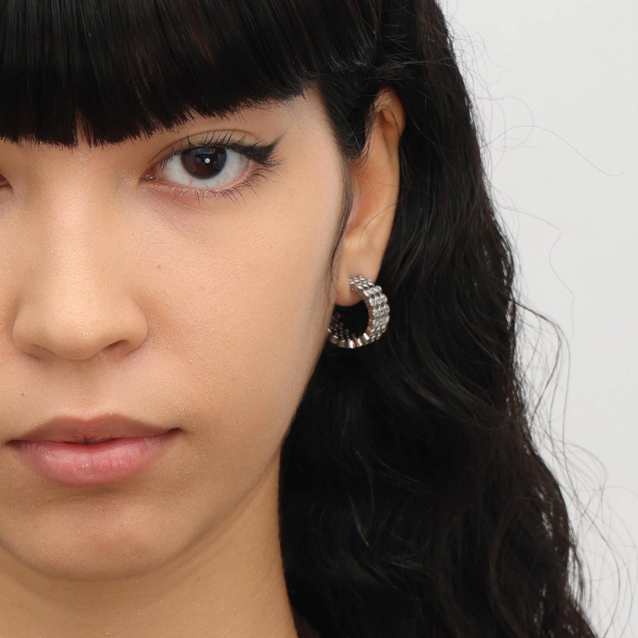 RSNY diamond shaped earrings - R1789A