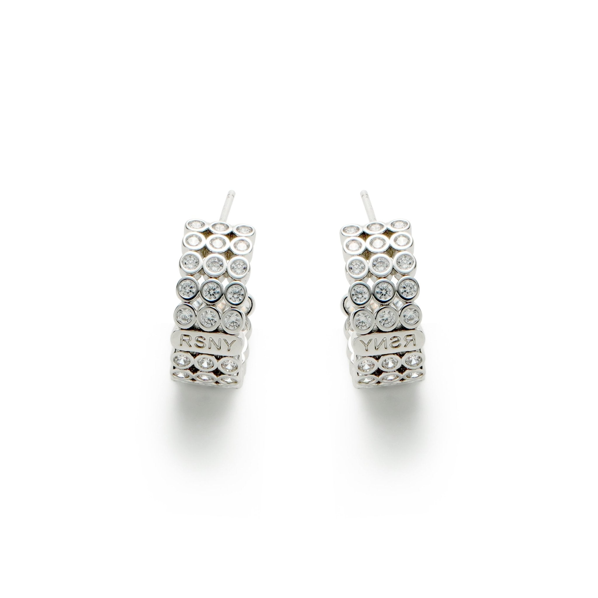 RSNY diamond shaped earrings - R1789A