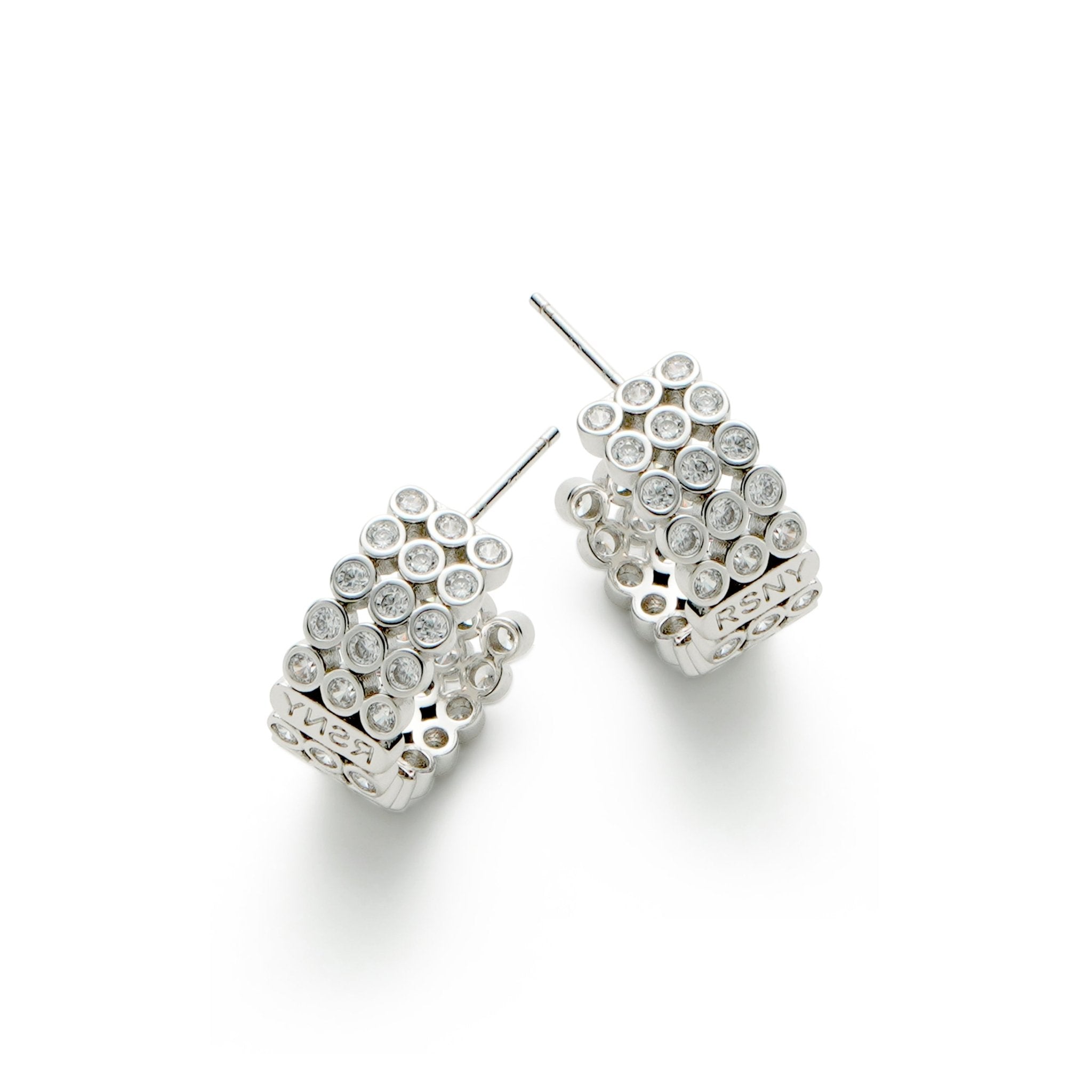 RSNY diamond shaped earrings - R1789A