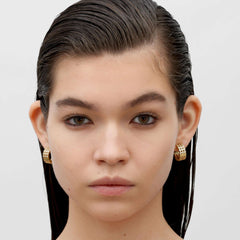 RSNY diamond shaped earrings - R1789B