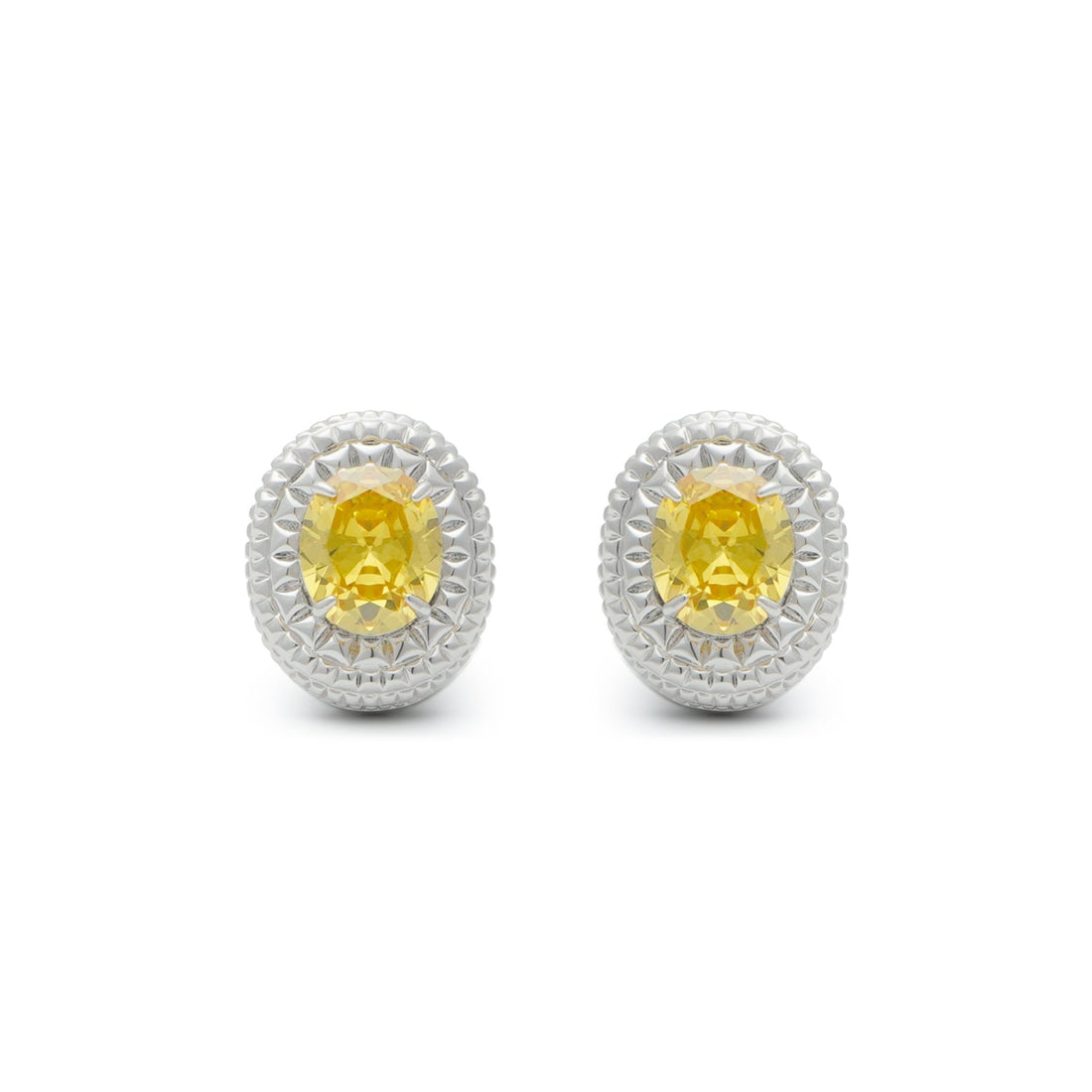 RSNY diamond texture stud earrings - R2063A