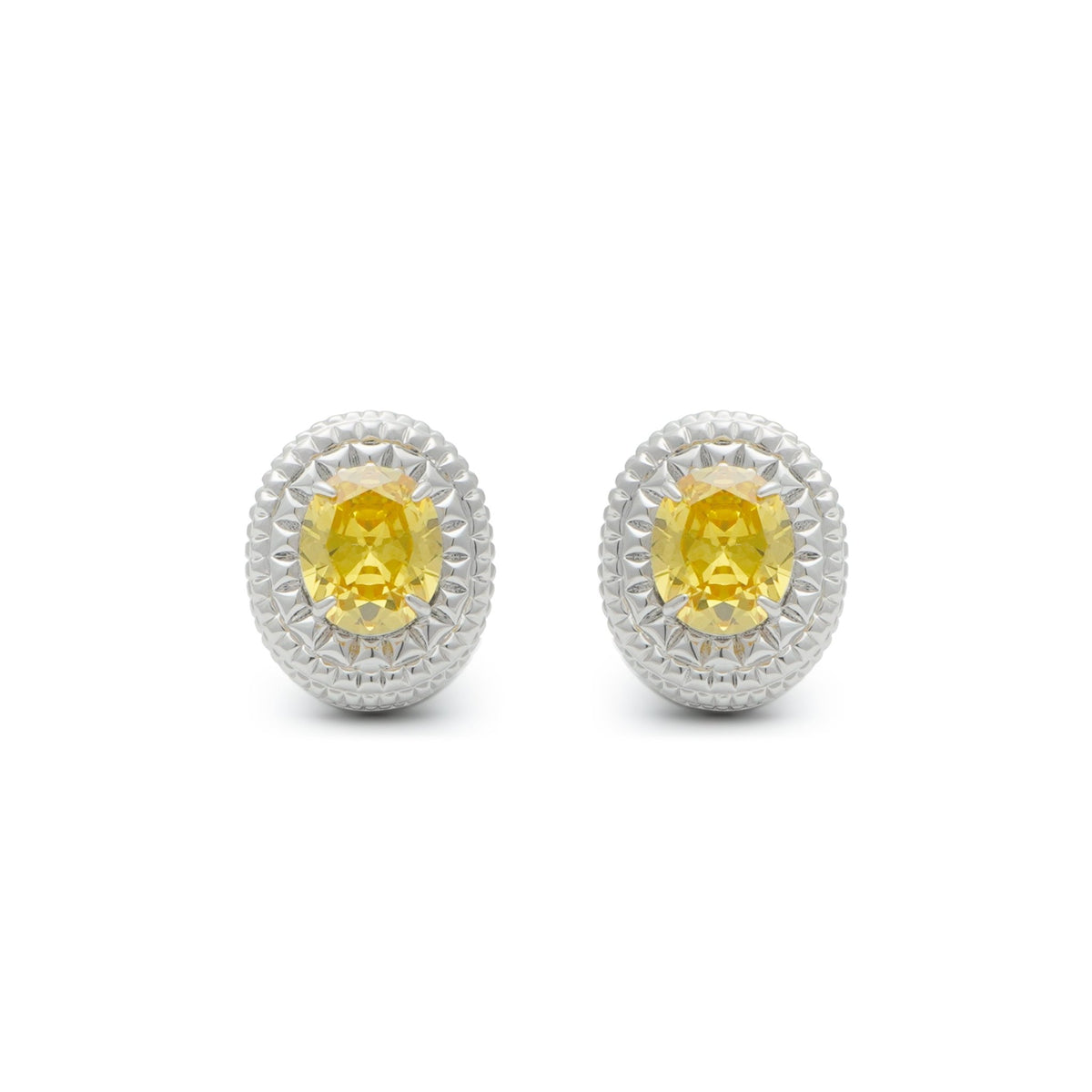 RSNY diamond texture stud earrings - R2063A