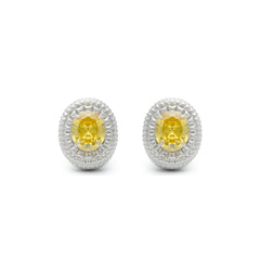 RSNY diamond texture stud earrings - R2063A