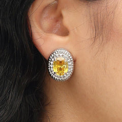 RSNY diamond texture stud earrings - R2063A