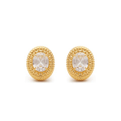 RSNY diamond texture stud earrings - R2063B