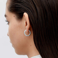 RSNY Diamond Textured Earrings - R2020A