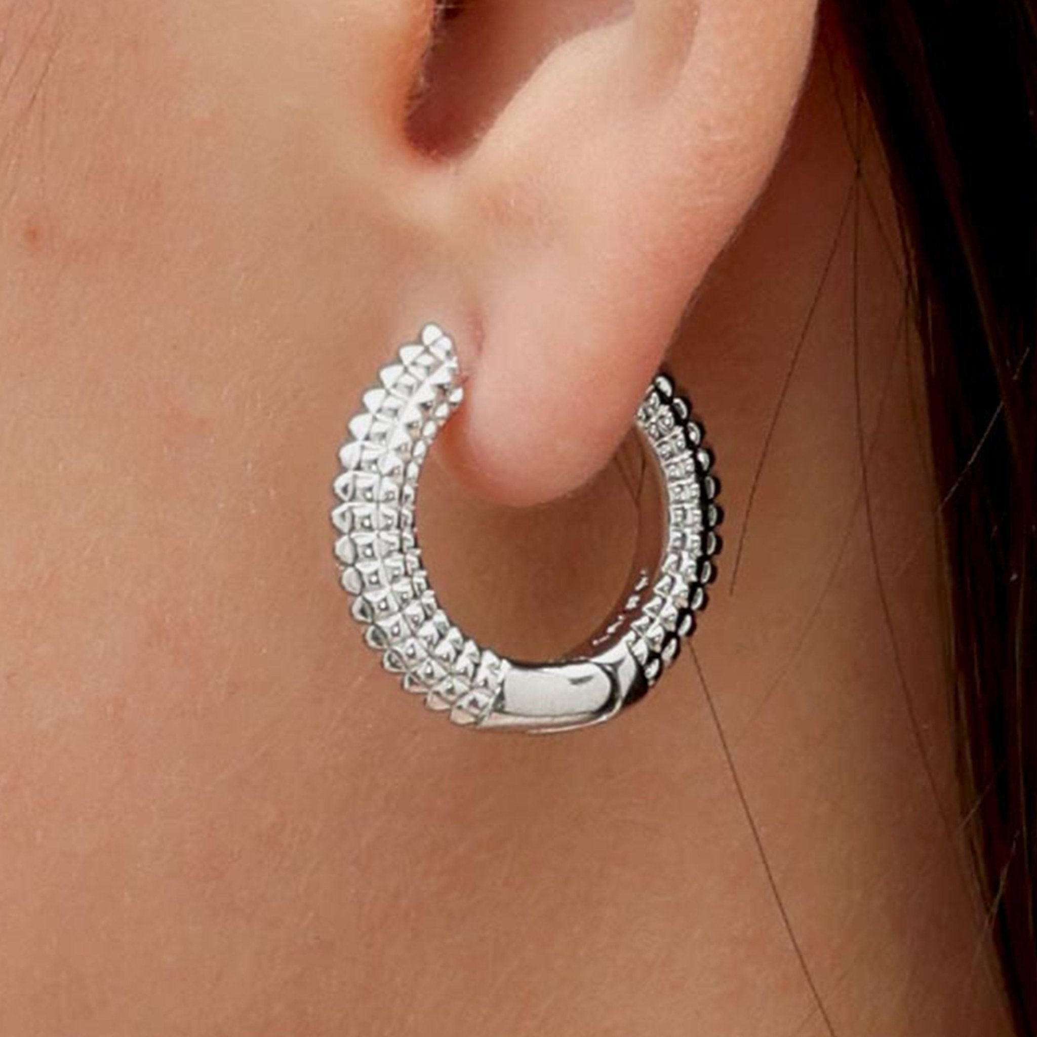 RSNY Diamond Textured Earrings - R2020A