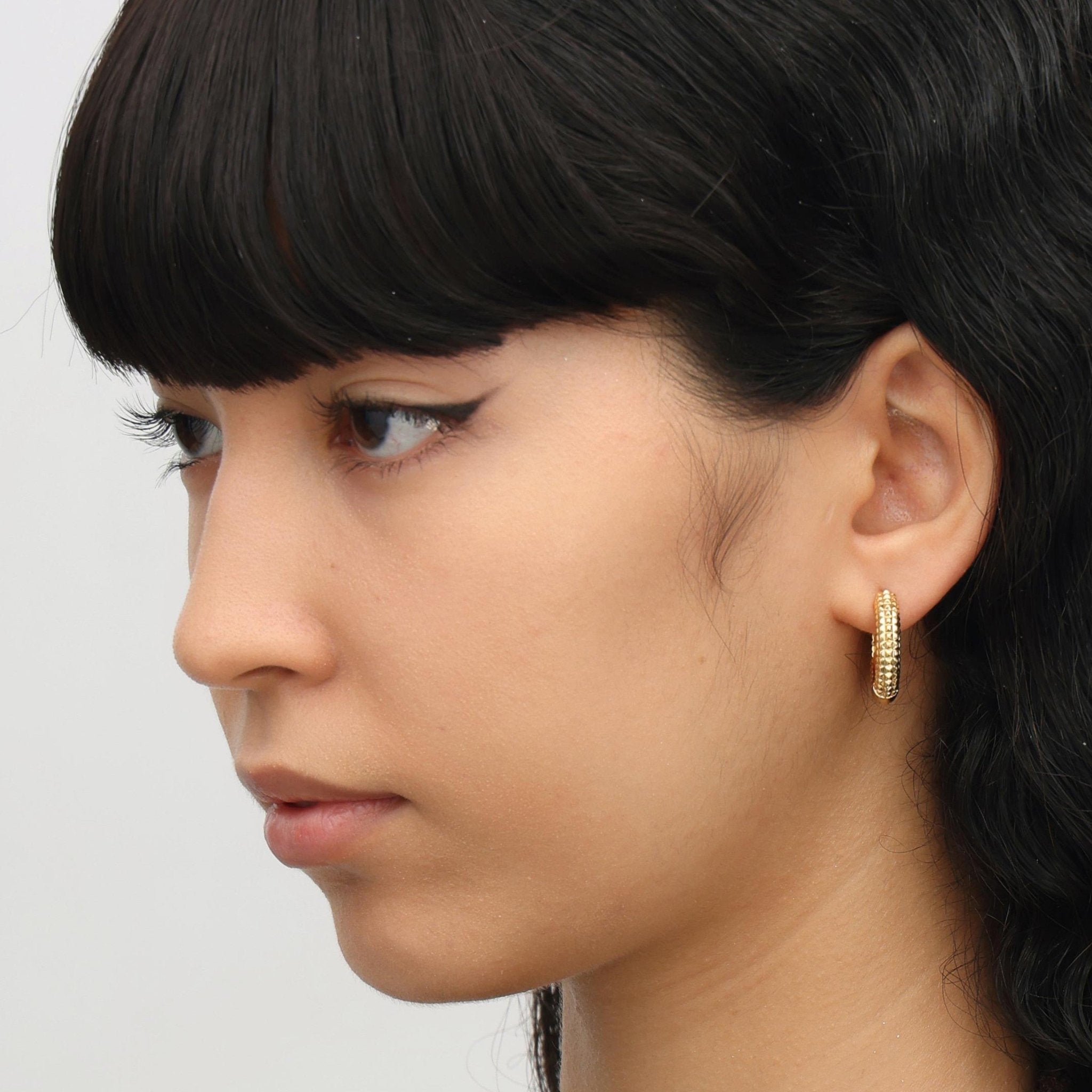 RSNY Diamond Textured Earrings - R2020B