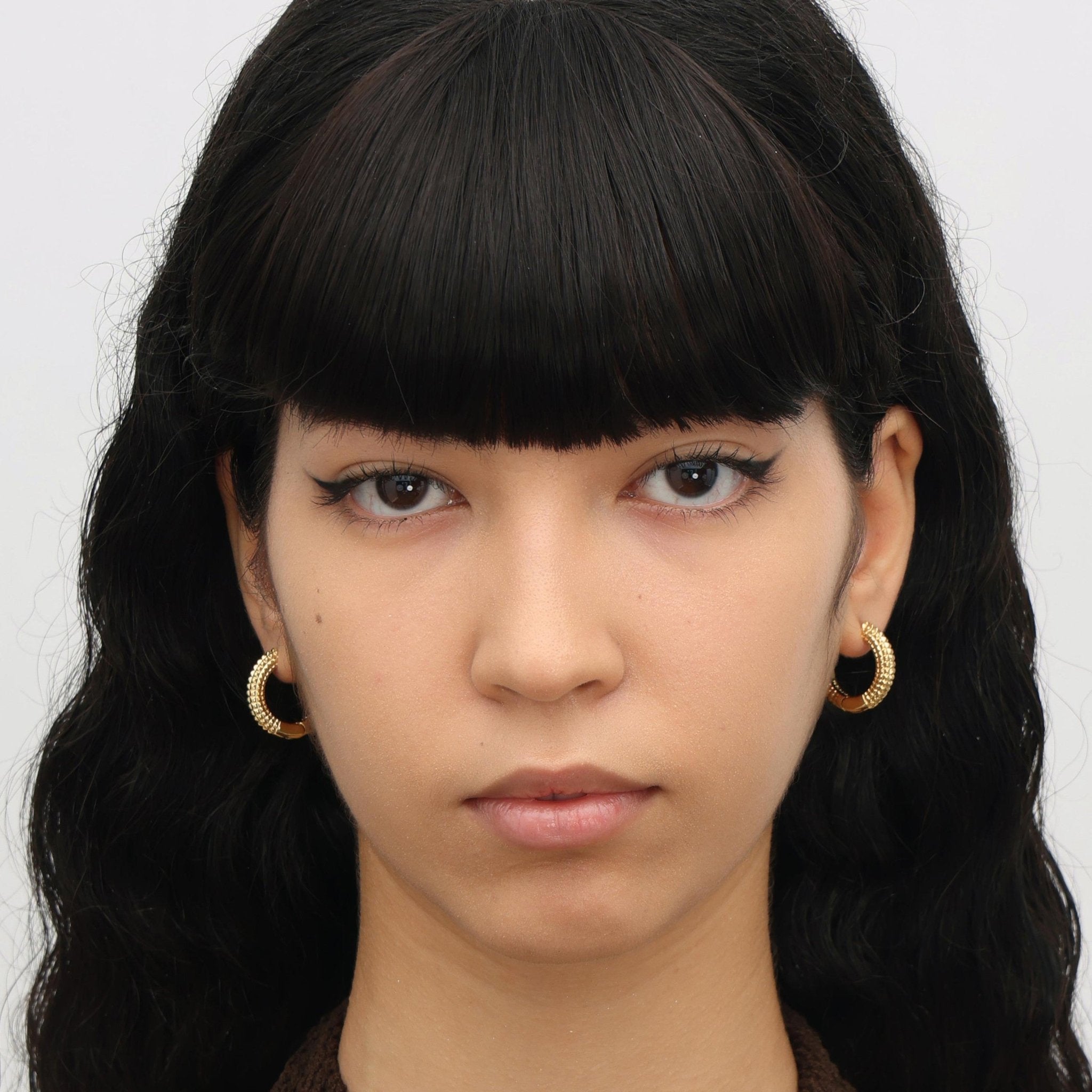 RSNY Diamond Textured Earrings - R2020B