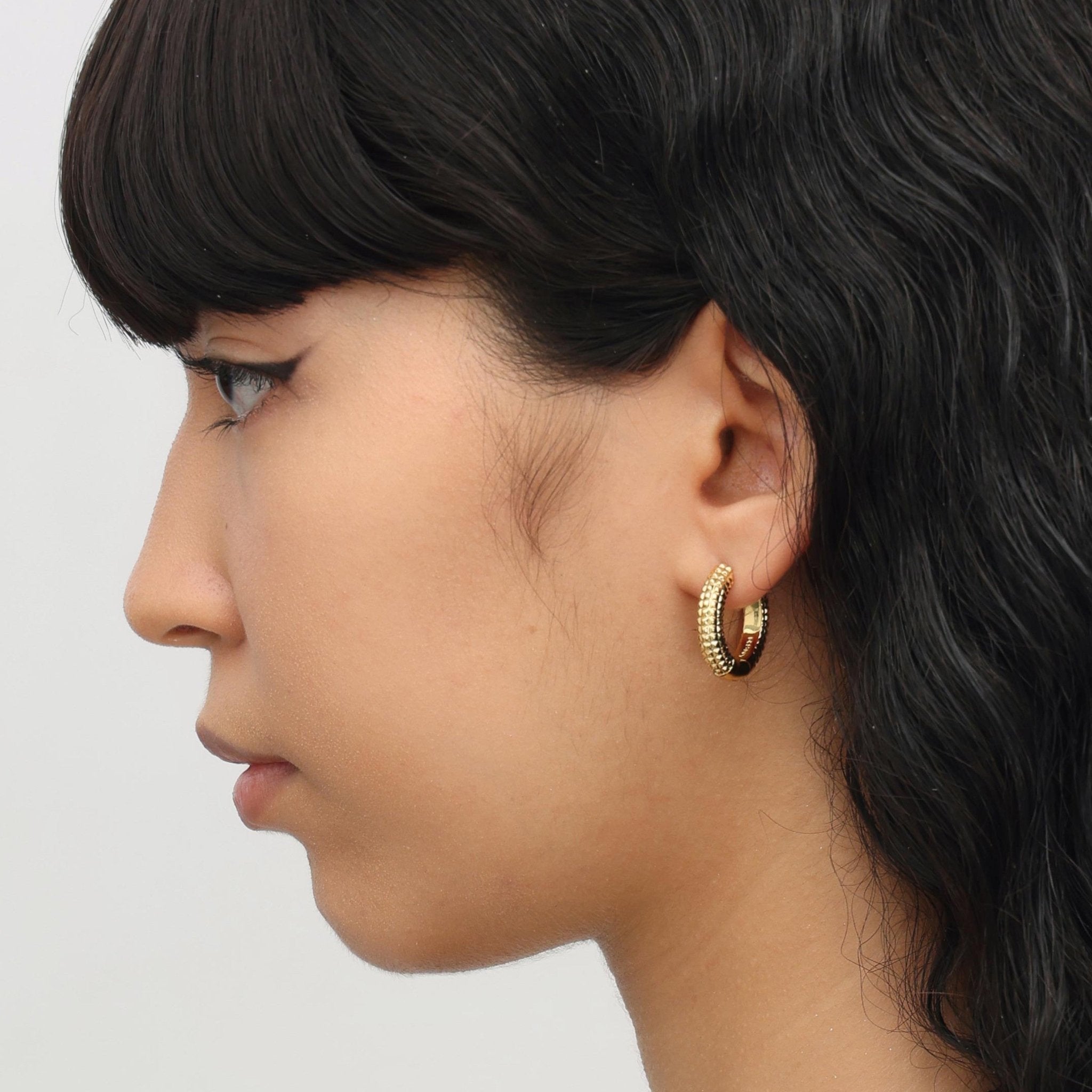 RSNY Diamond Textured Earrings - R2020B