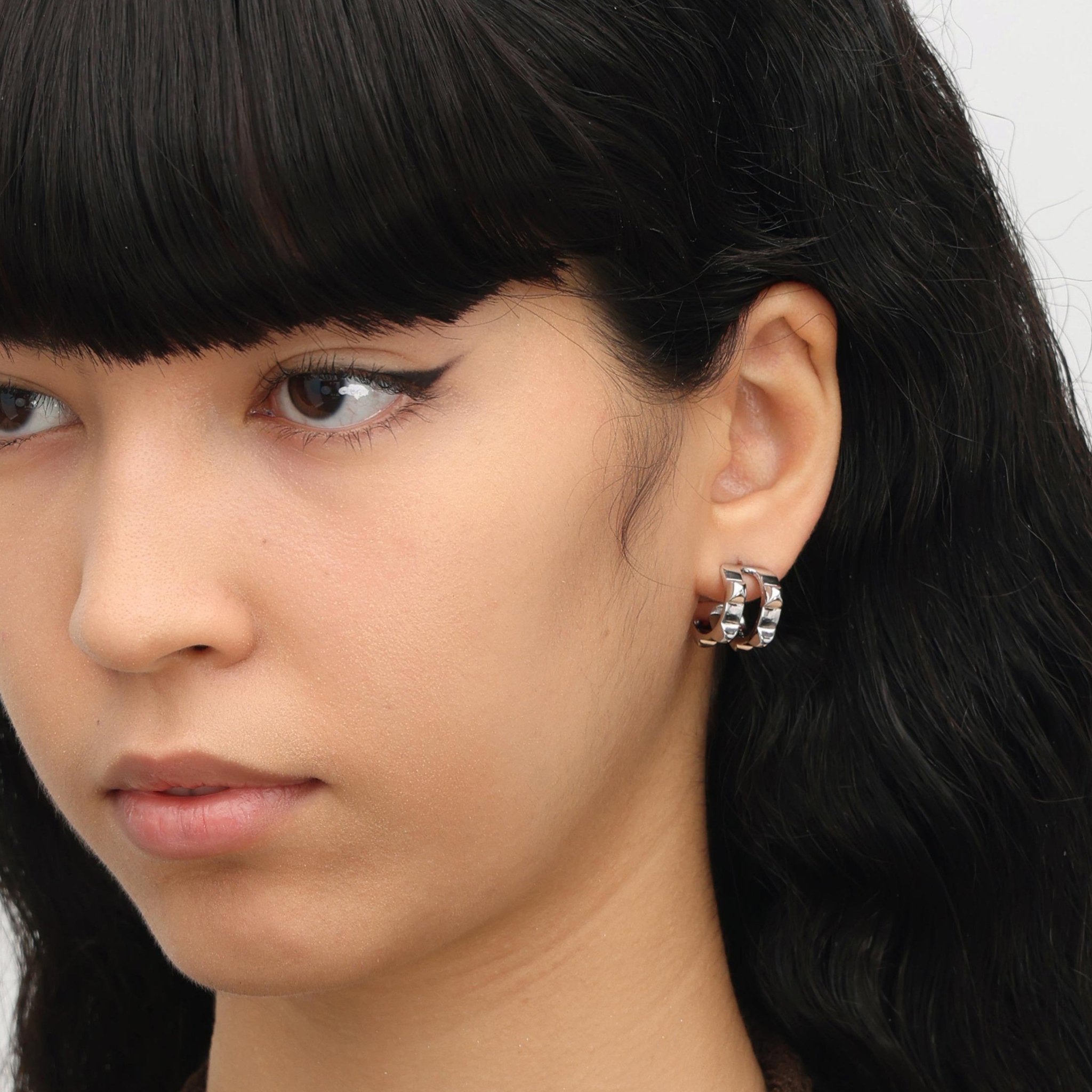 RSNY Diamond Textured Earrings - R2077A