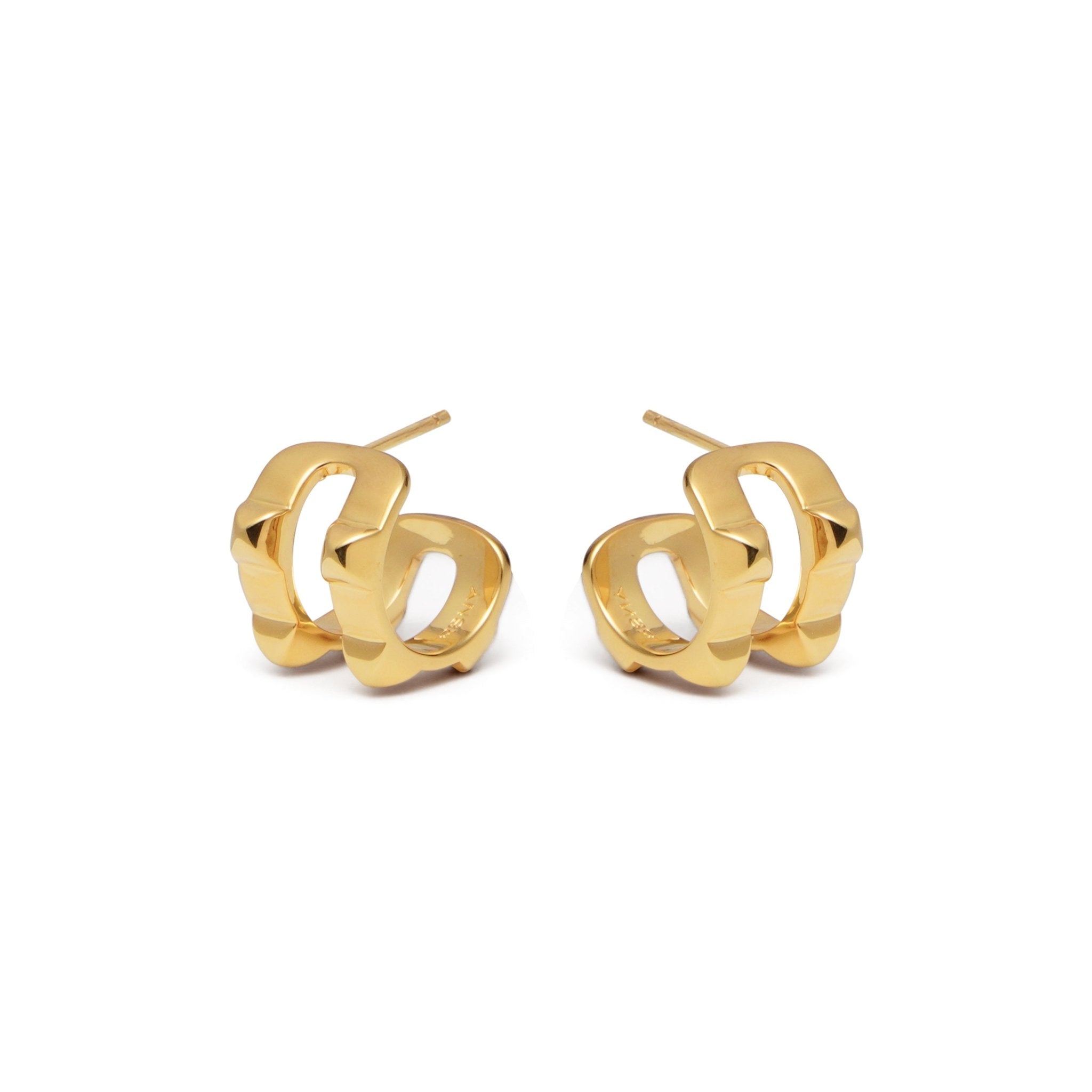 RSNY Diamond Textured Earrings - R2077B