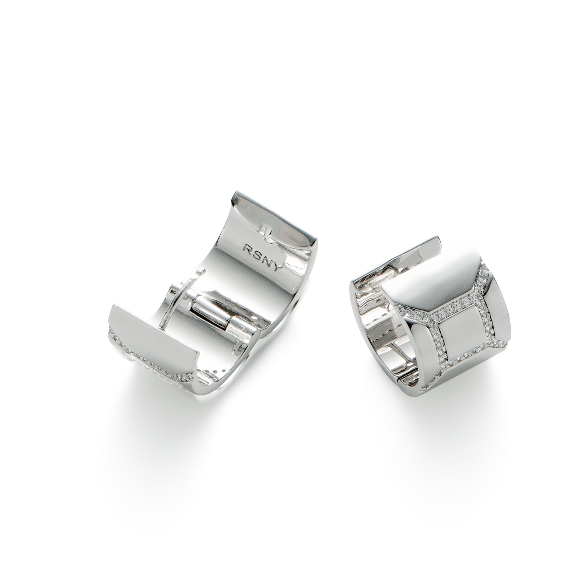 RSNY Diamond Textured Earrings - R2111A