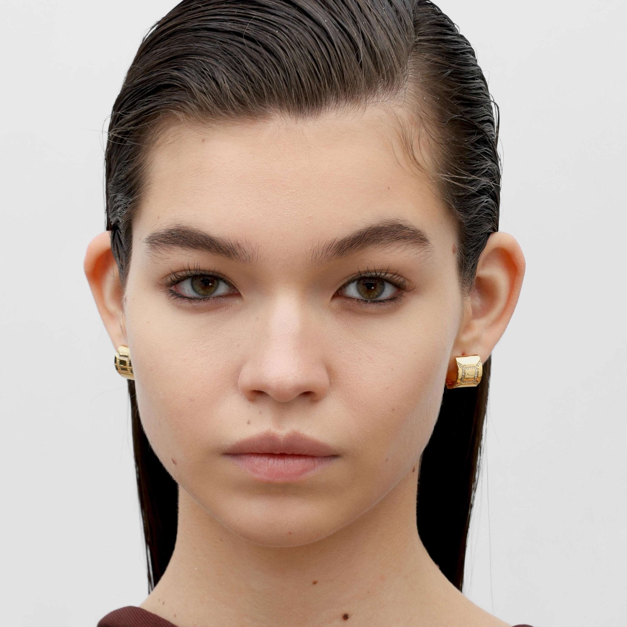 RSNY Diamond Textured Earrings - R2111B