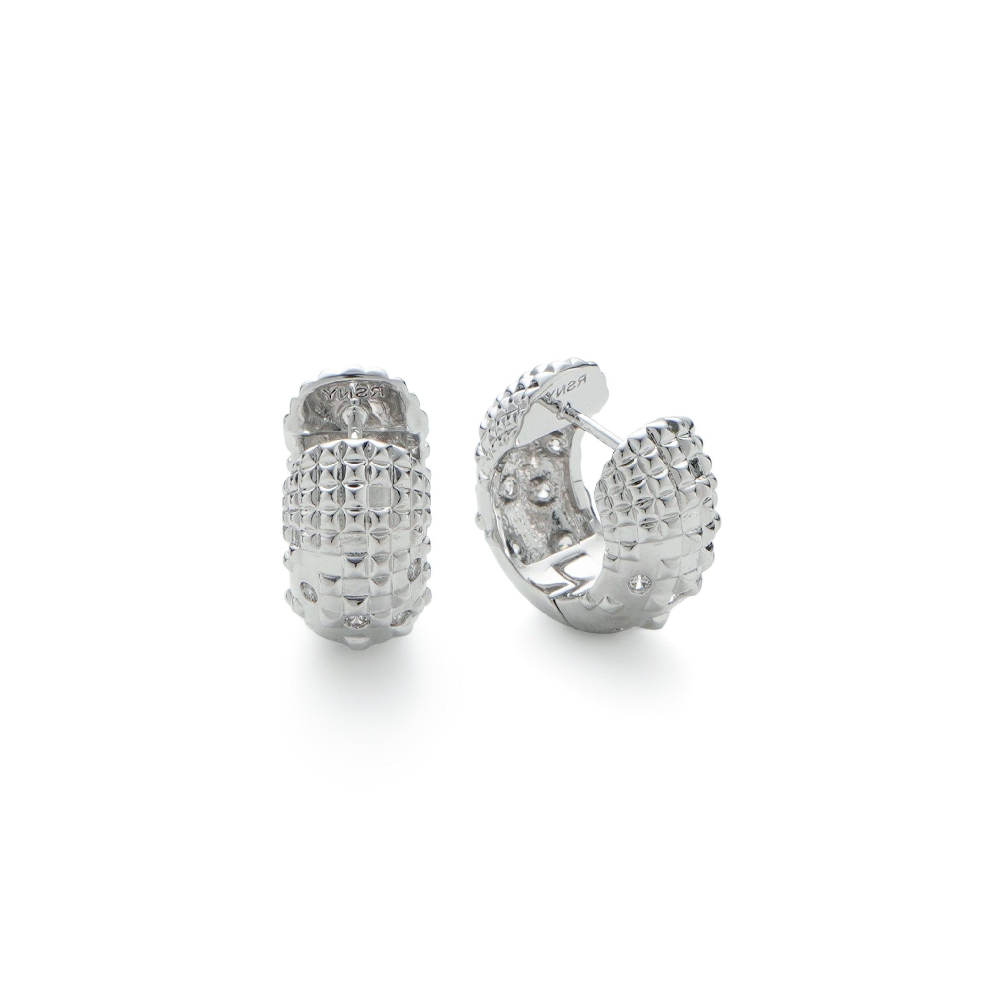 RSNY Diamond Textured Earrings - R2140A