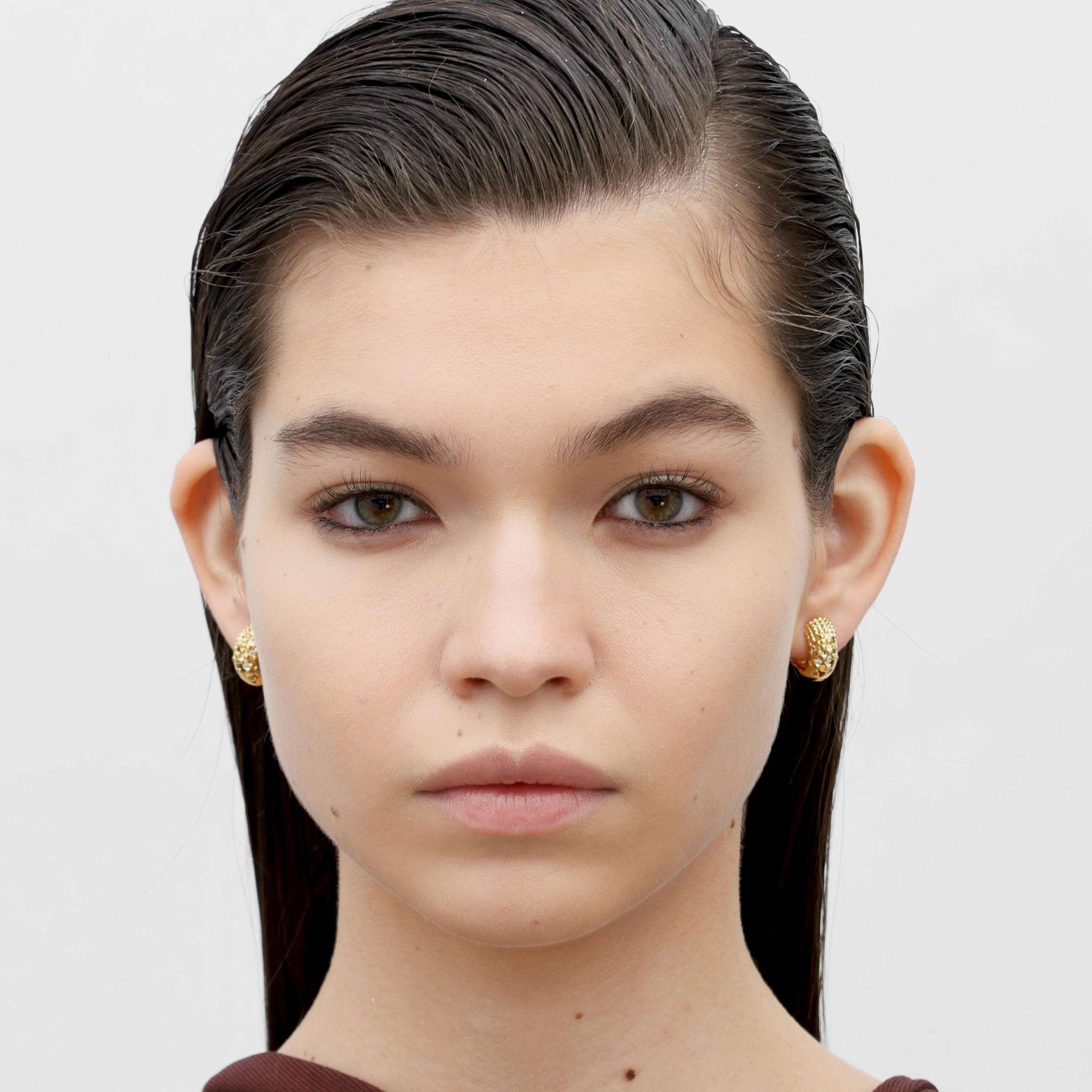 RSNY Diamond Textured Earrings - R2140B