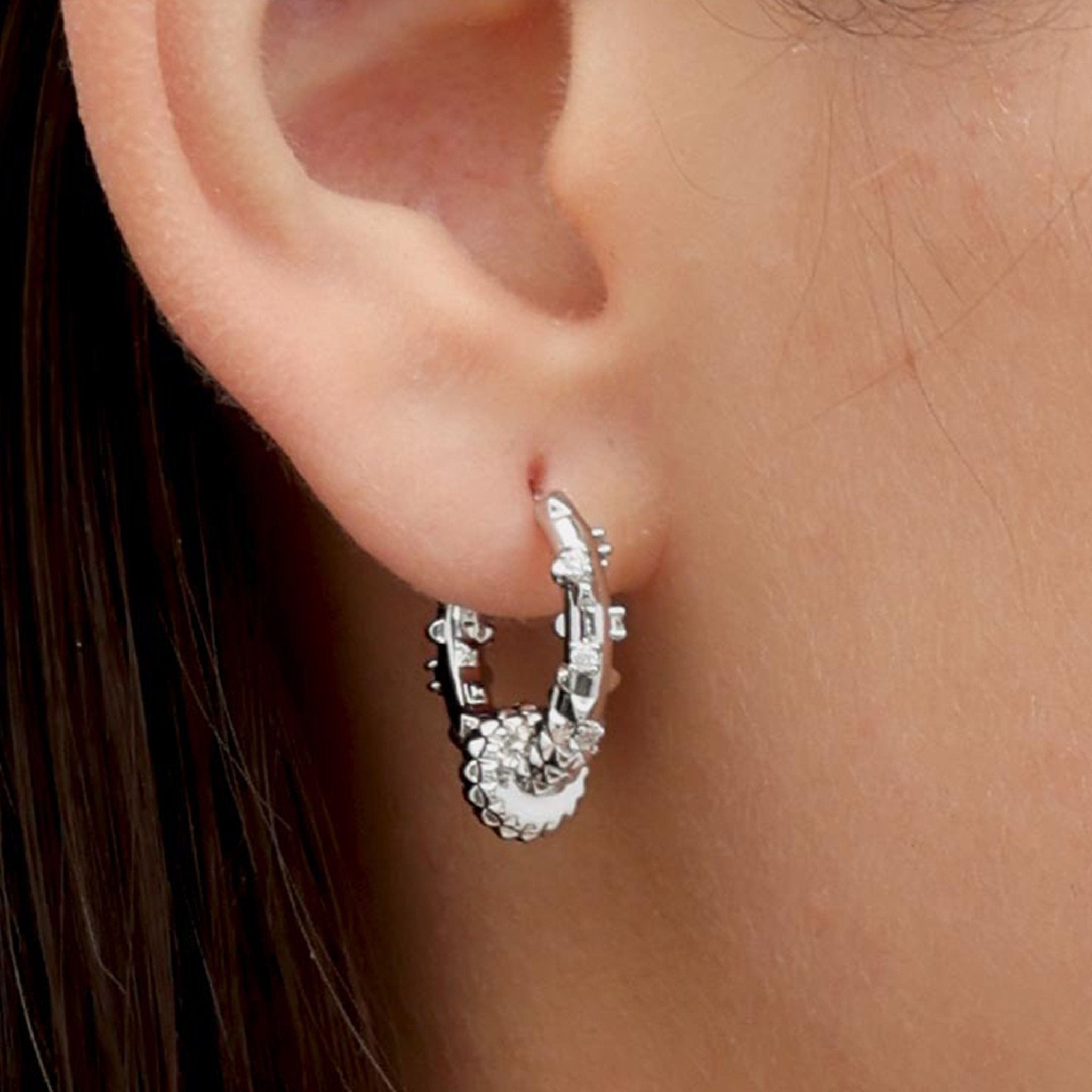 RSNY Diamond Textured Earrings - R2141A