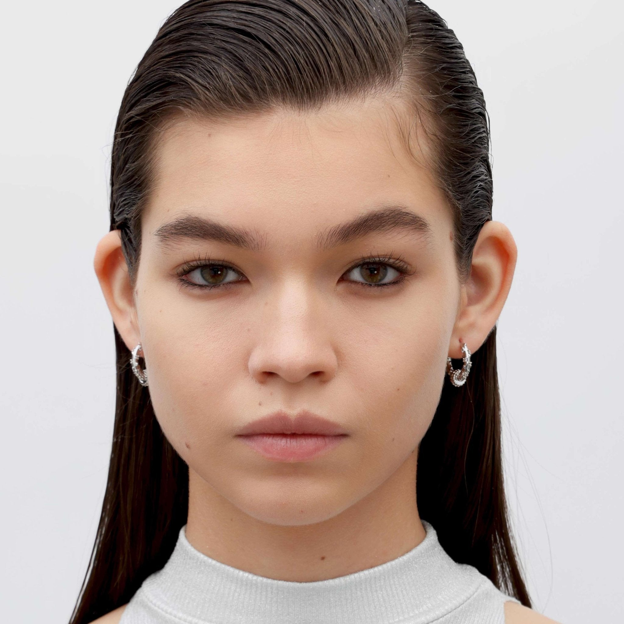 RSNY Diamond Textured Earrings - R2141A