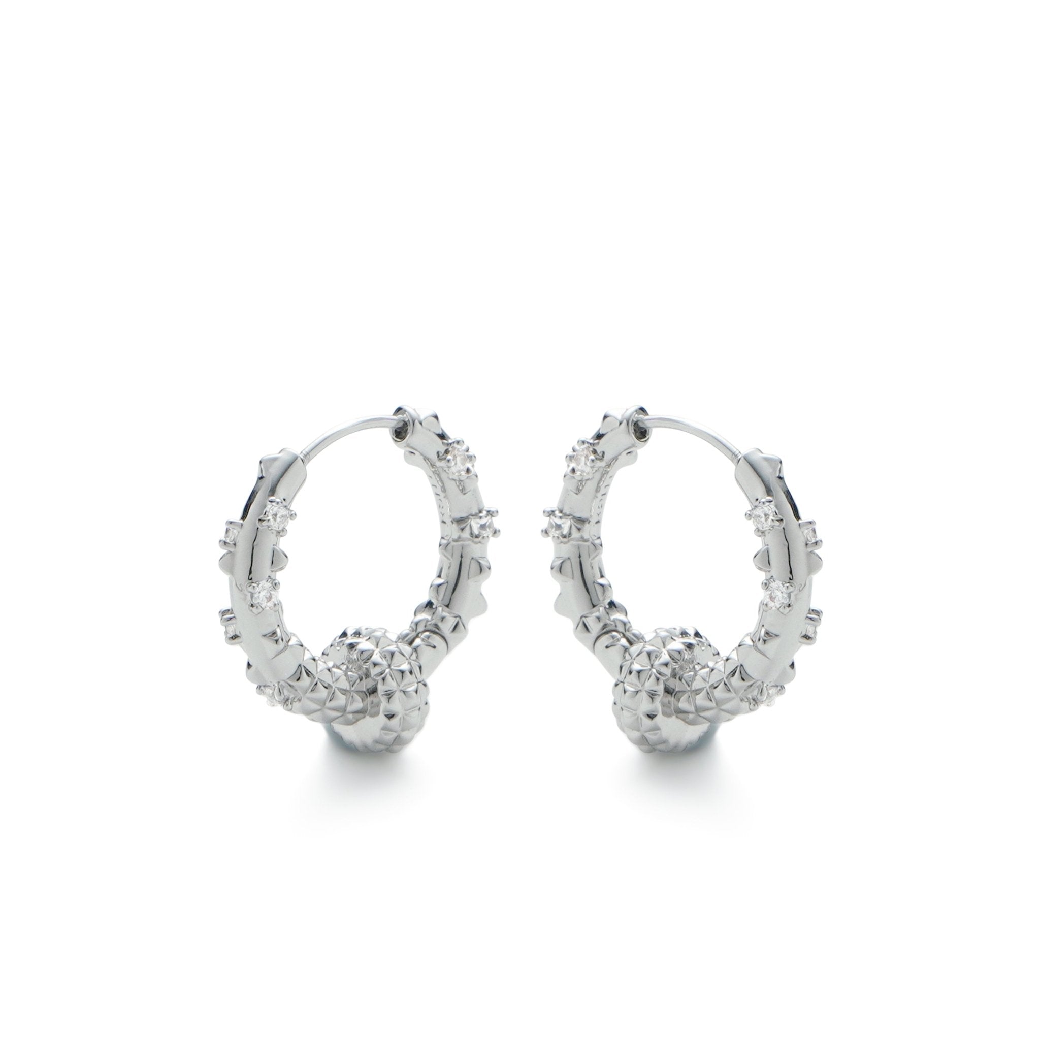 RSNY Diamond Textured Earrings - R2141A