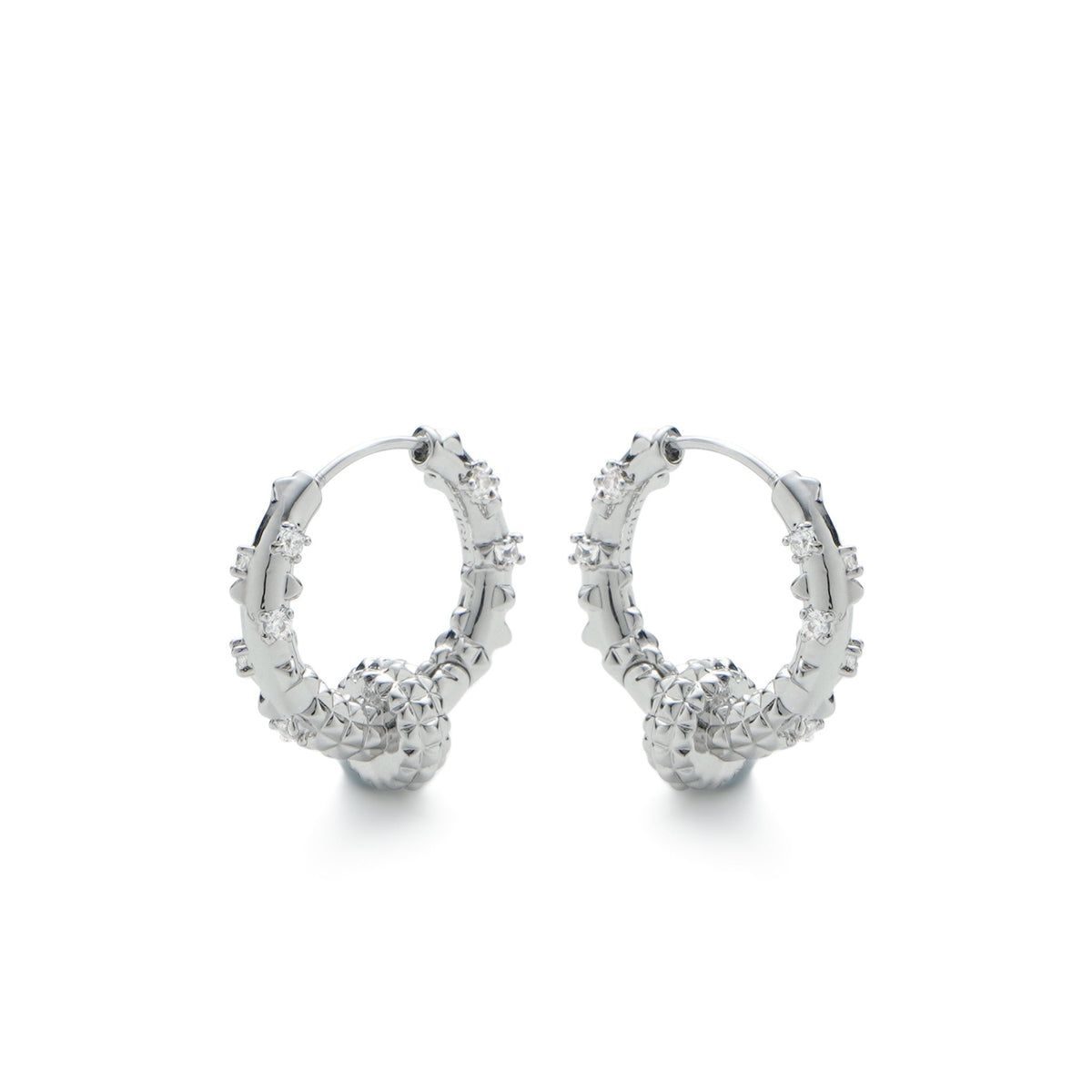 RSNY Diamond Textured Earrings - R2141A