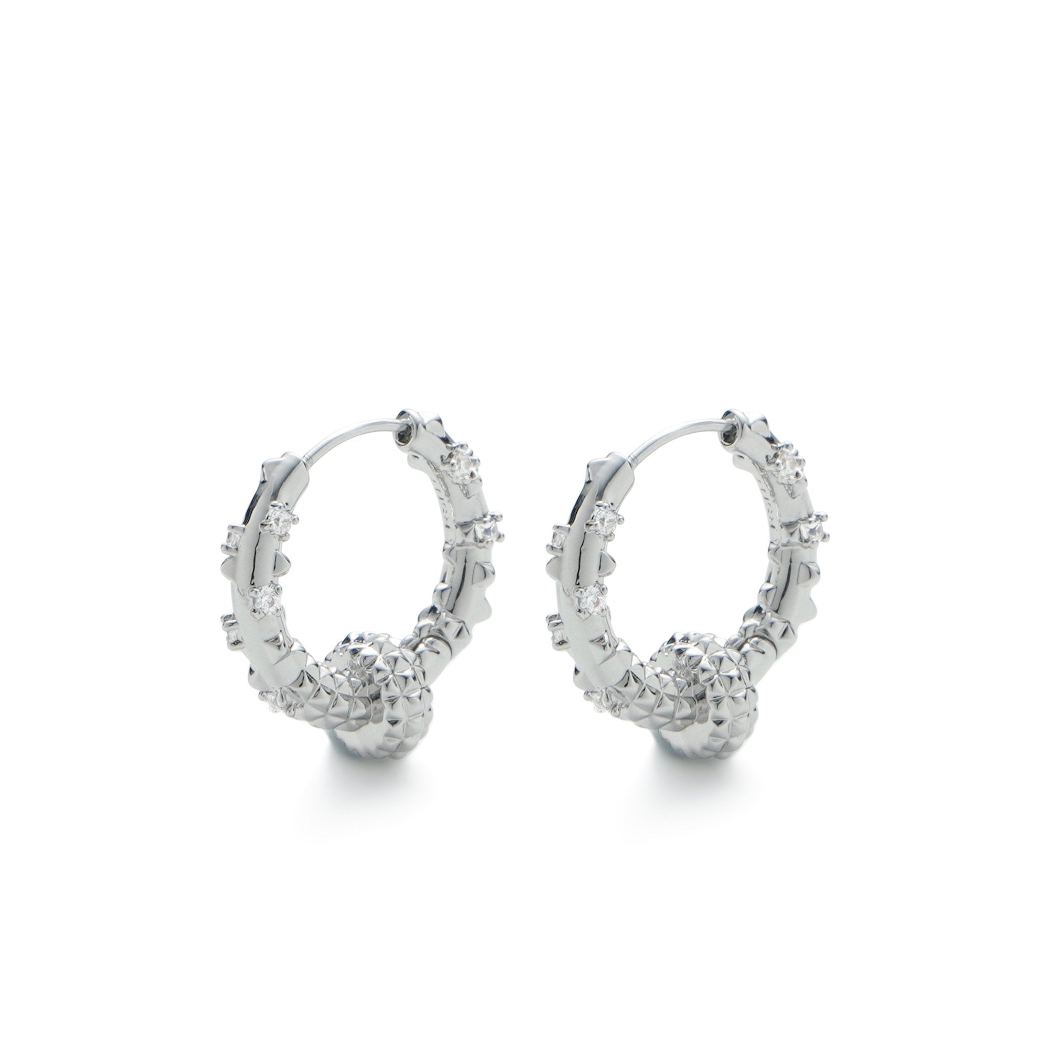 RSNY Diamond Textured Earrings - R2141A