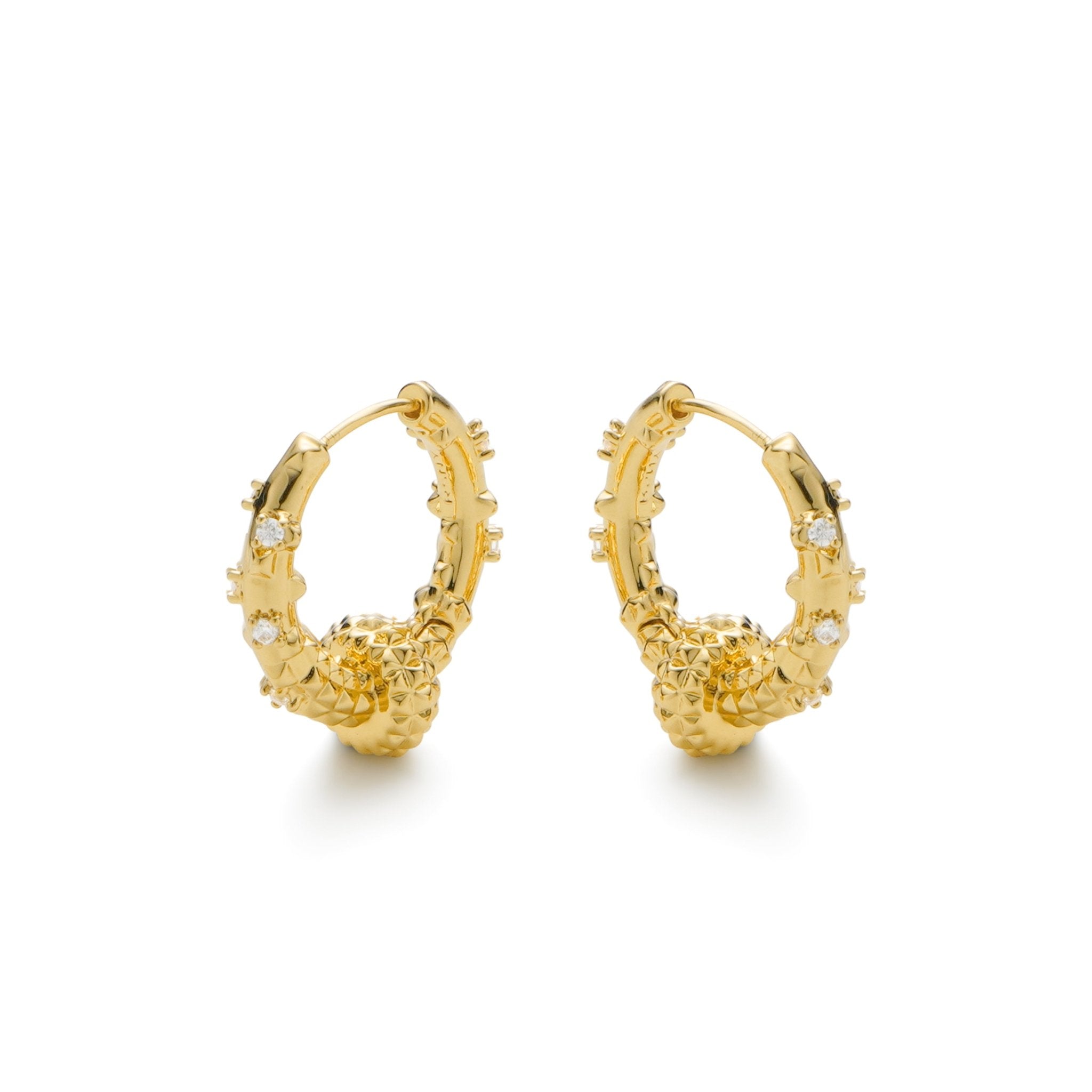 RSNY Diamond Textured Earrings - R2141B